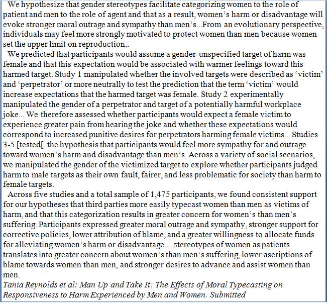 Retweeted Rolf Degen (@DegenRolf): Women’s suffering counts more than men’s, cau