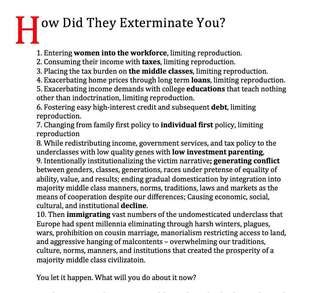 HOW DID THEY EXTERMINATE YOU?