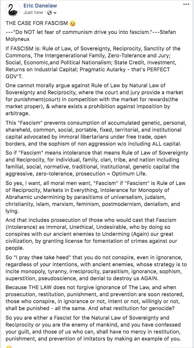 THE CASE FOR FASCISM @StefanMolyneux (cc: @NSKinsella )