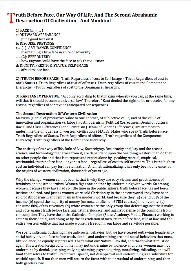 READ, AND UNDERSTAND, WHAT IS “WRONG” TODAY