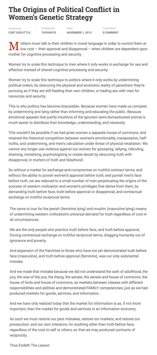 4) The origins of Jewish adoption of the female strategy of undermining from wit