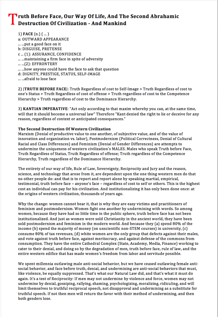 8) Compare western aristotelian truth and its results and jewish abrahamic decei