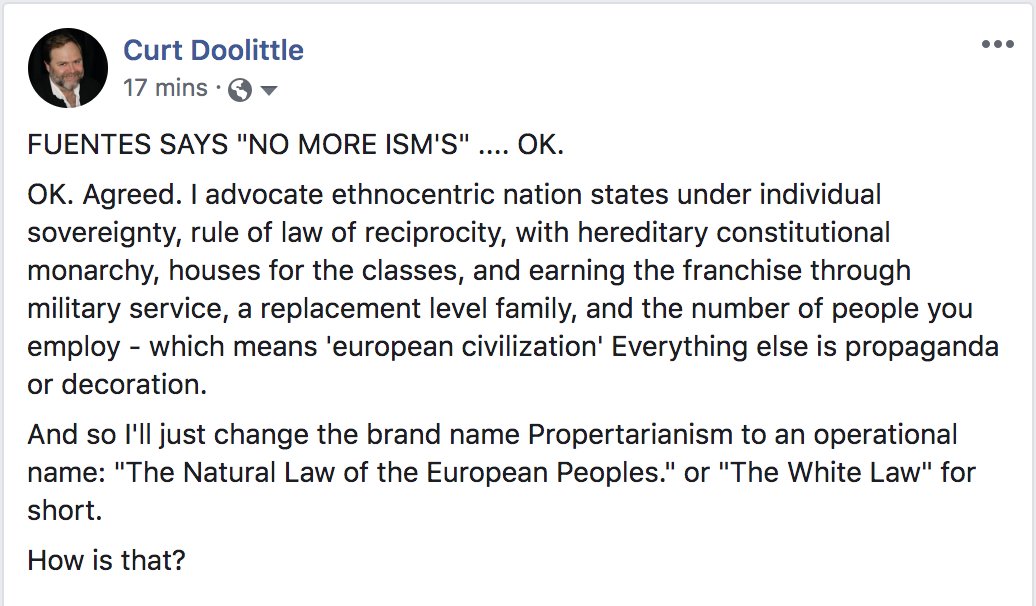 OK. NICK FUENTES SAYS NO MORE ISM’S (He’s Right) I’m in