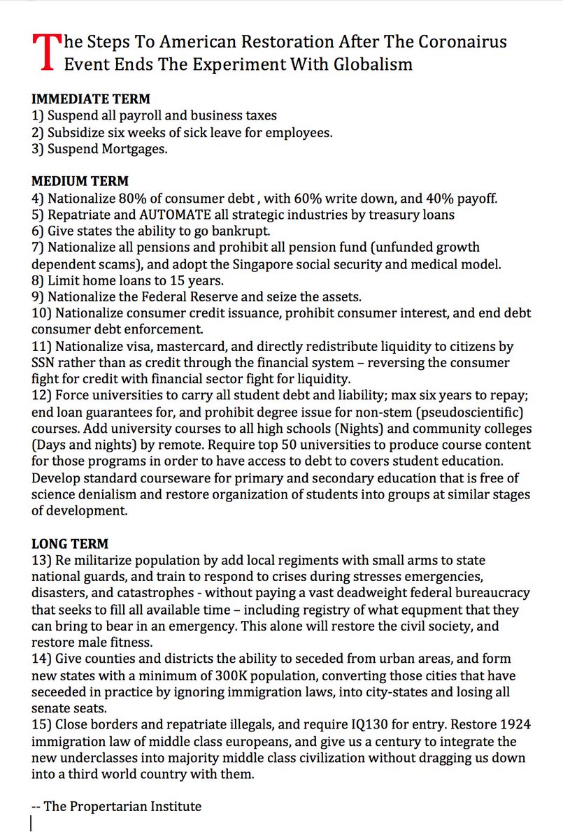 #GeneralStrike Demands