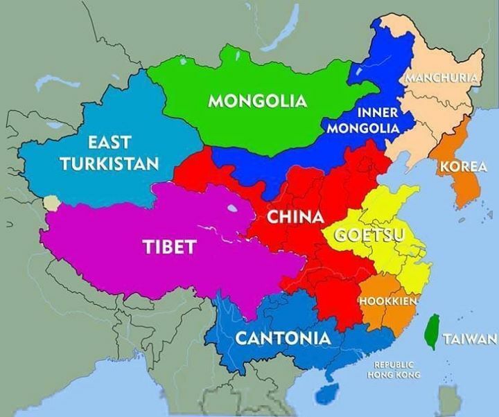 THE NINE NATIONS OF EAST ASIA Yes, This is my understanding. China is to the chi