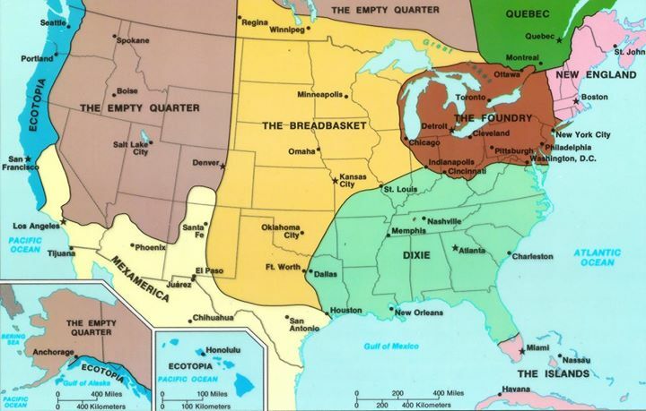 THE NINE NATIONS OF NORTH AMERICA