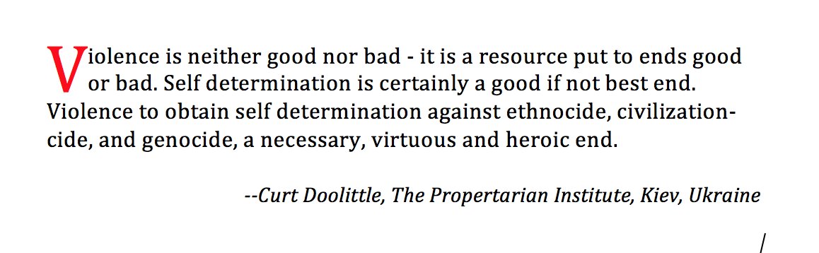 As we have just see in the just (protest), and unjust (vantalism, looting) viole