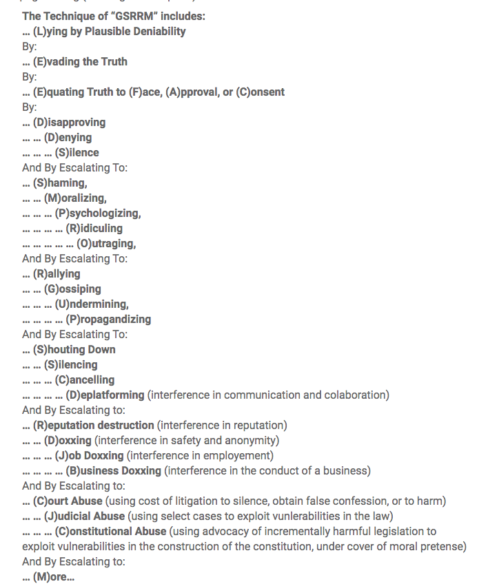 FOLLOWERS: CORE: MAJOR UPDATE TO GSRRM