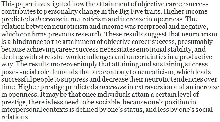 RT @DegenRolf: People who became successful at work became less neurotic