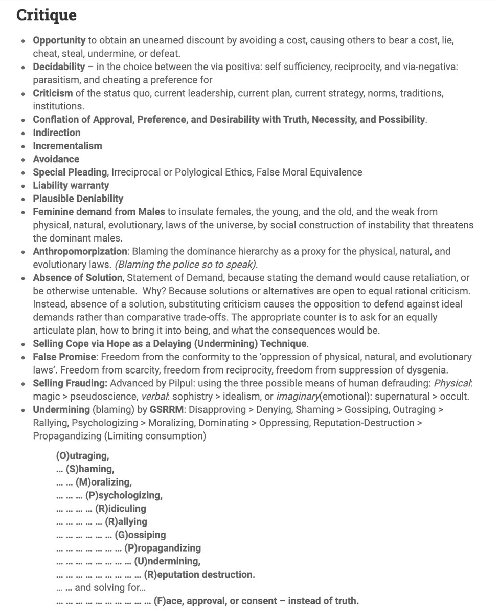 Critique: (attached) “The Negative Sell”