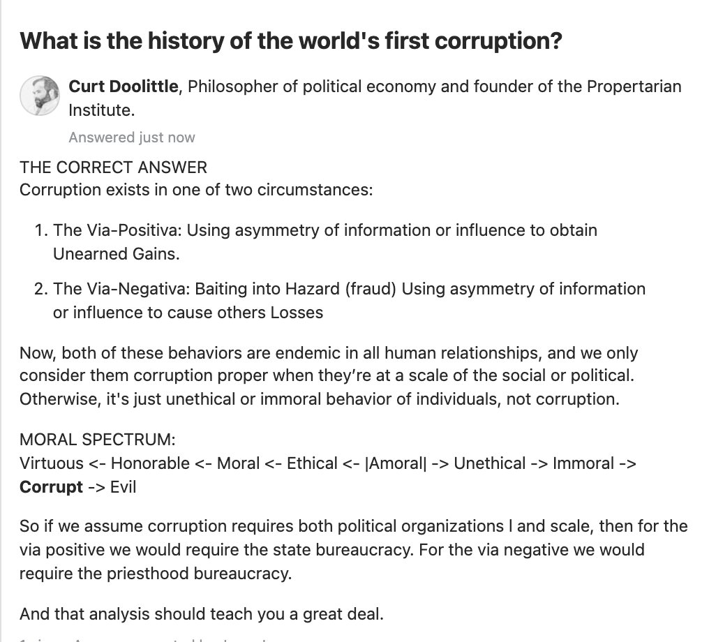 On Corruption