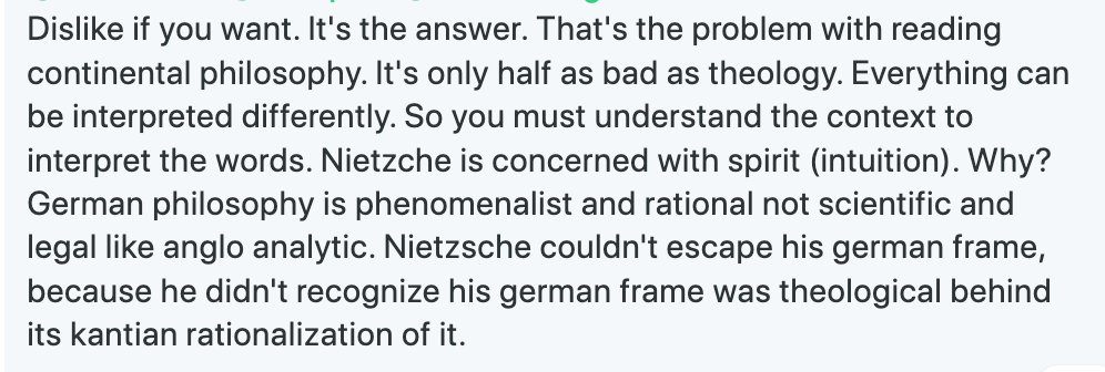 I love trashing continental philosophy almost as much as I love trashing the fre