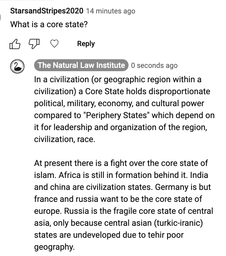 Q: “Curt, What’s a Core State (vs peripheral state)?”