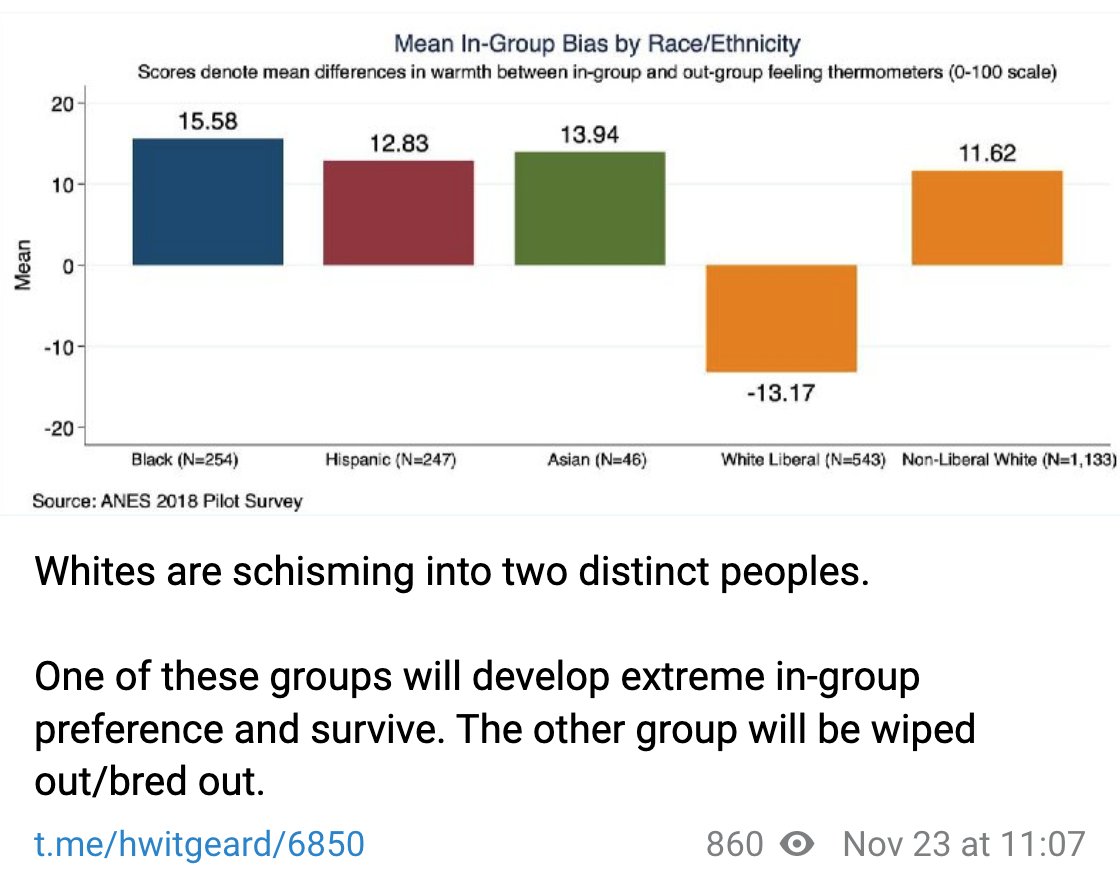 We have the lowest ingroup preference (the least racist), but the most ingroup a