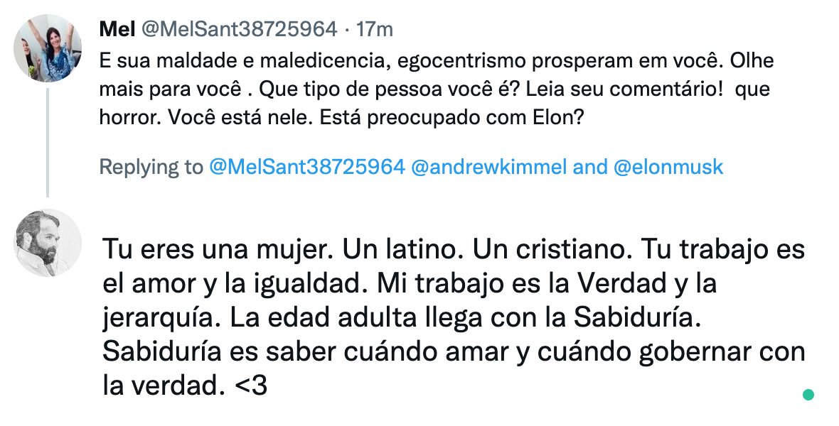 Tu eres una mujer. Un latino. Un cristiano. Tu trabajo es el amor y la igualdad.