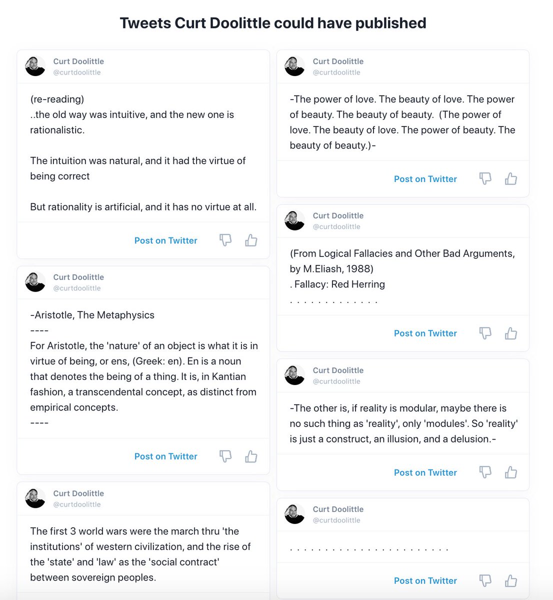 Well, the pattern is correct, but … not so much on the logic. ;) lol