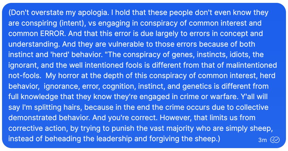 MY POINT:The majority of people will act morally if they know what it consists o