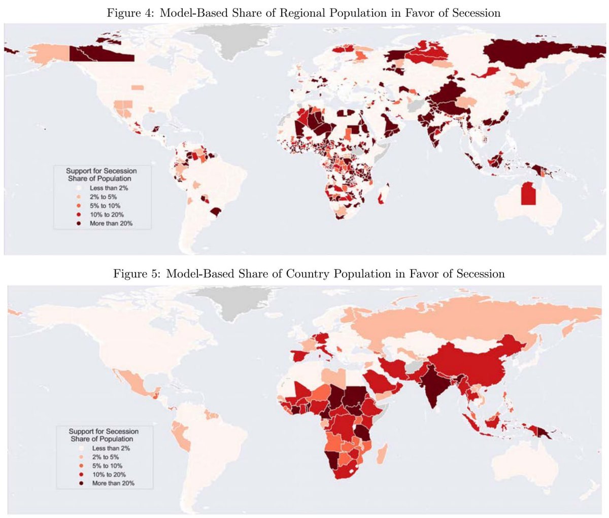 SECESSION: IT’S NOT INCOME EQUALITY BUT IDENTITY Study on secession finds that i