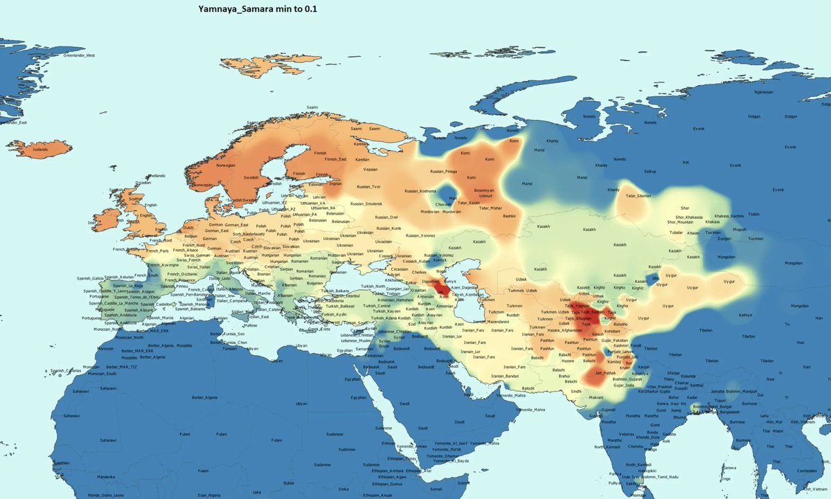 Easiest Map to Understand. Yamnaya
