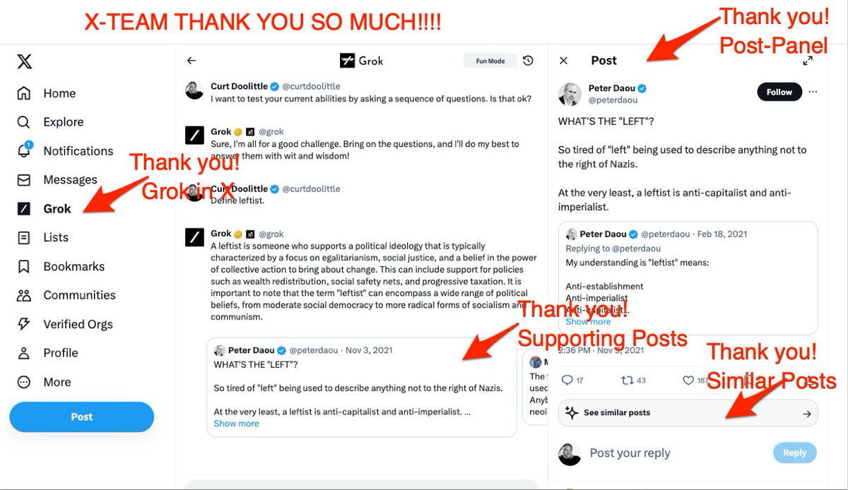 @X @XDevelopers THANK YOU!!! (We can see X features better than Quora and Wikipe