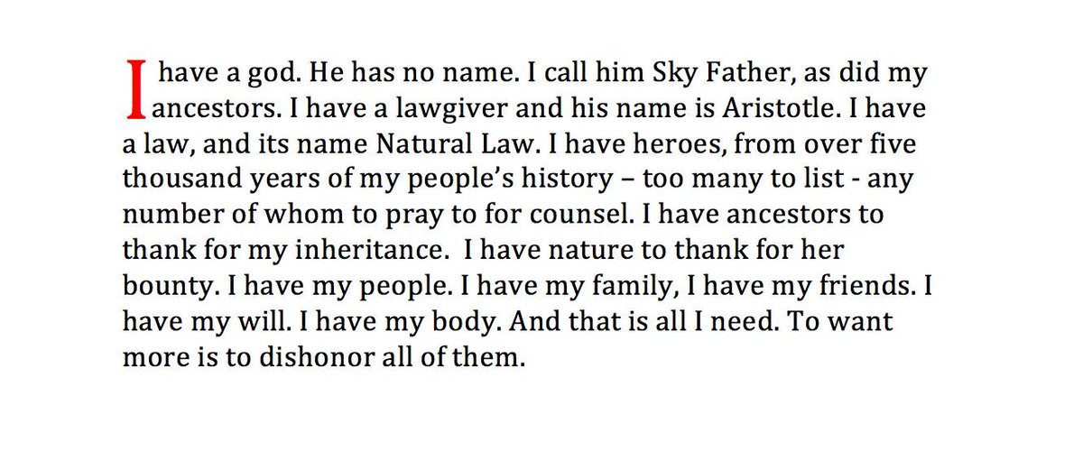 (Worth Repeating) European Natural Religion