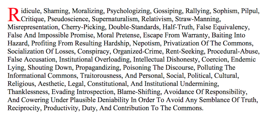 (Worth Repeating) The Feminine, Abrahamic, Marxist-Sequence, Progressive, and Le