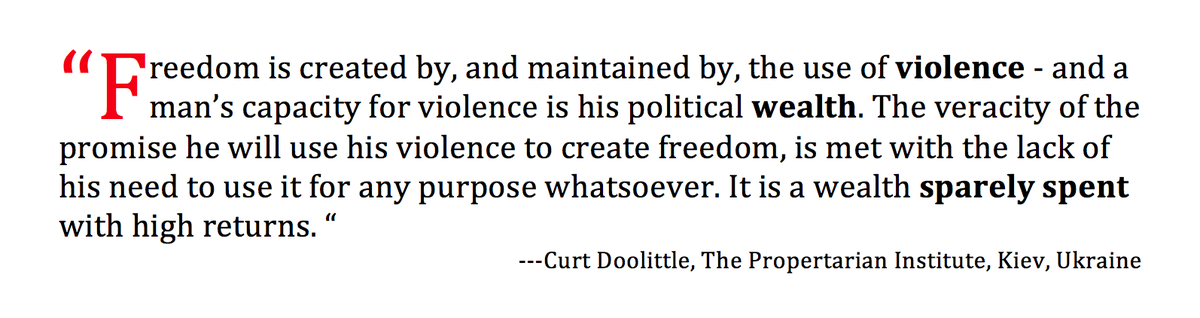 The Political Economy Of Freedom (Don’t blame the messenger)