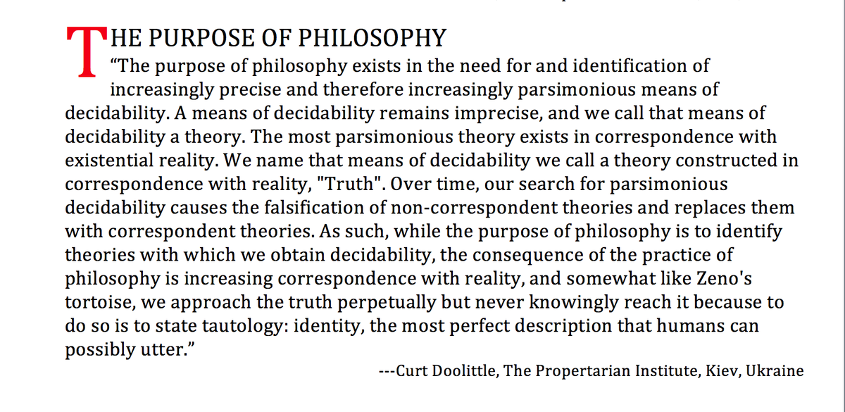 The Purpose of Philosophy
