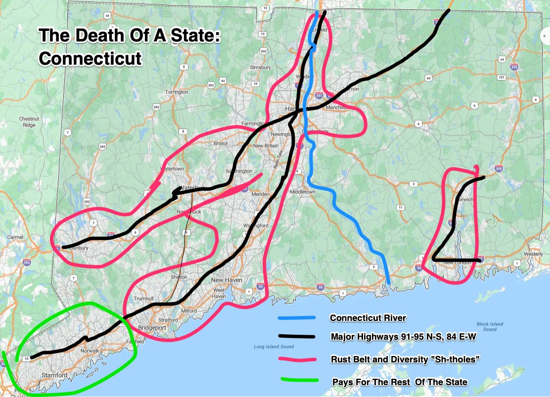 THE DEATH OF A STATE BY PROGRESSIVES: CONNECTICUT The Connecticut river valley i