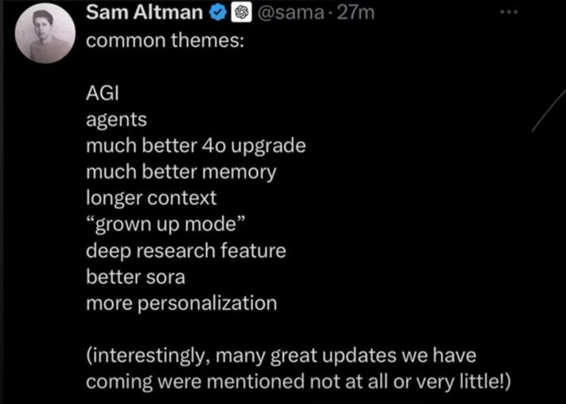 Sam and Openai: Memory, Context, “Grownup Mode” Talk about a quality of life upg