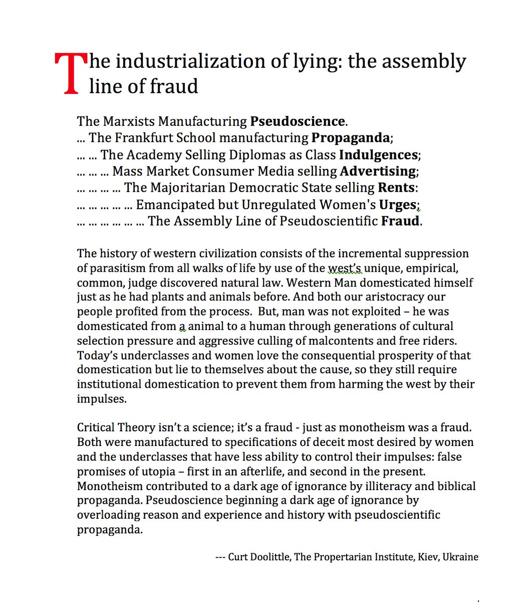 RT @curtdoolittle: #conservative #libertarian #nrx #Trump