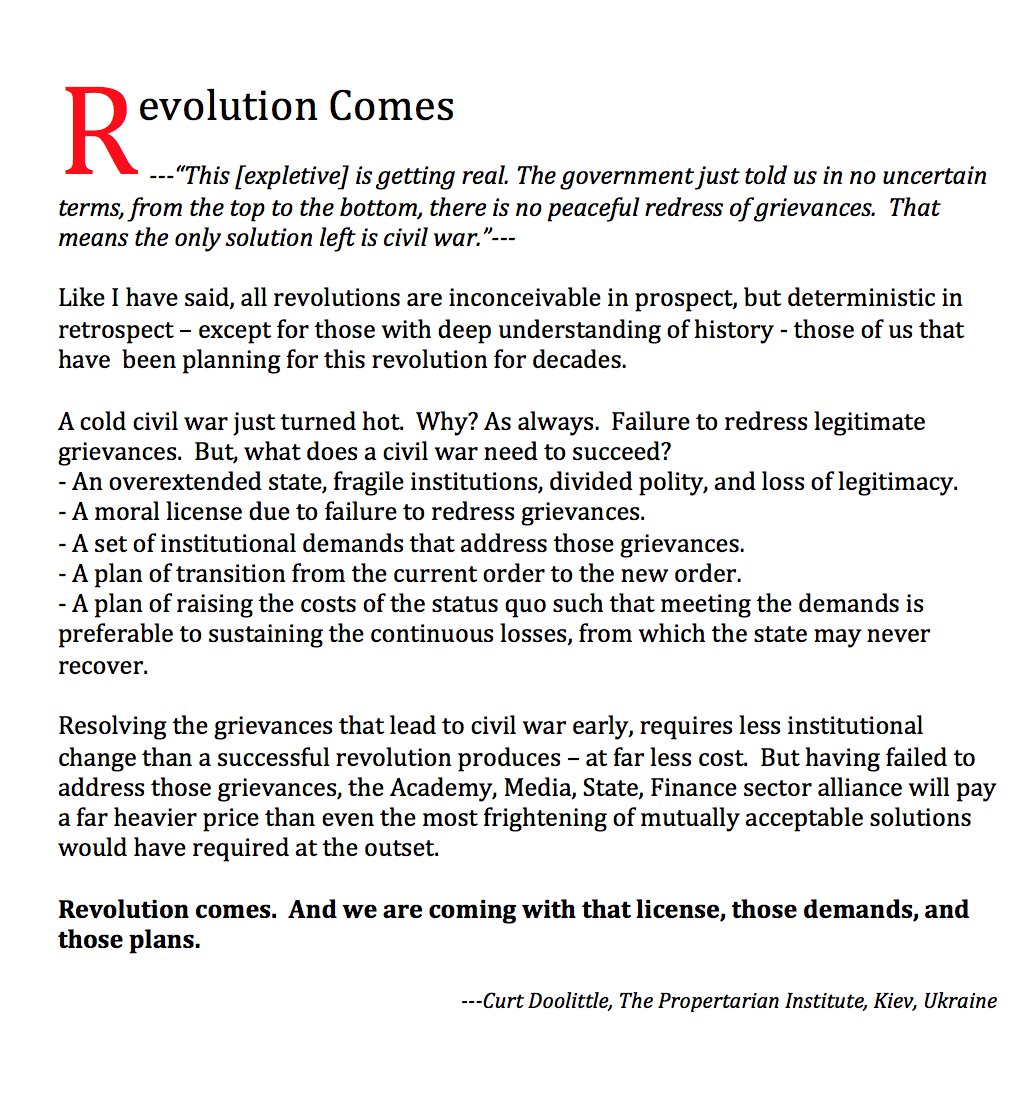 REVOLUTION COMES!!!! @POTUS #Trump