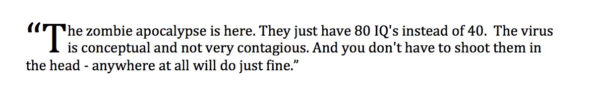 THE ZOMBIE APOCALYPSE IS HERE: VIA IMMIGRATION @POTUS @TheRealDonaldTrump #Trump