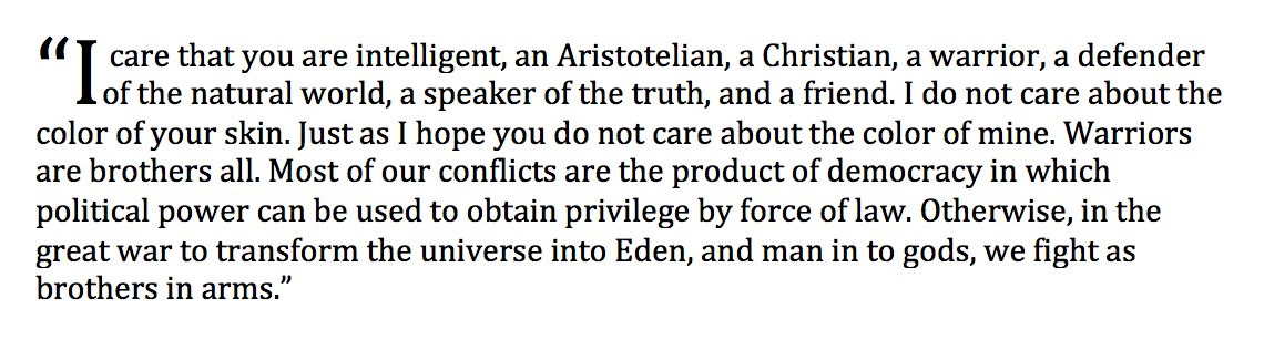 I do not care about the color of your skin. @TRUMP @realDonaldTrump @POTUS