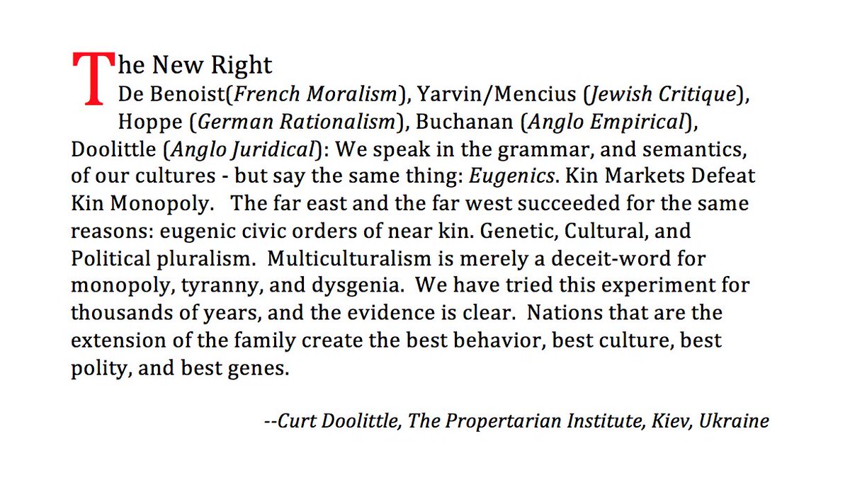 The International New Right. #Trump