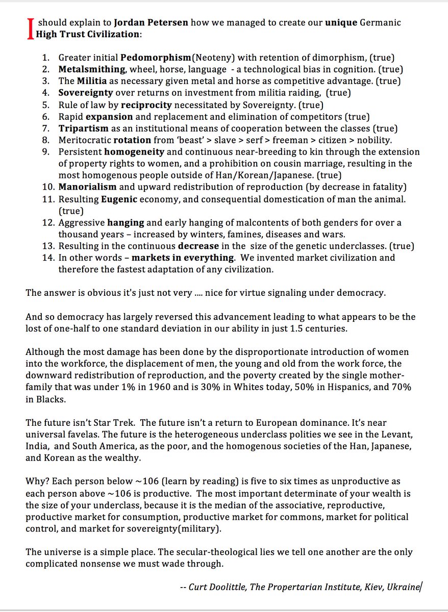 @jordanbpeterson The answer to ‘Why do we Westerners (and particularly anglos) l